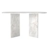 Τραπέζι Cortado Megapap χρώμα λευκό εφέ μαρμάρου 138x80x75εκ.