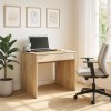 Γραφείο εργασίας Mida Megapap χρώμα sapphire oak 72x60x73,8εκ.