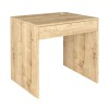 Γραφείο εργασίας Mida Megapap χρώμα sapphire oak 72x60x73,8εκ.