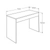 Γραφείο εργασίας Mida Megapap χρώμα sapphire oak 72x60x73,8εκ.
