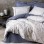 Σετ παπλωματοθήκη Nitsa Cotton Box 3 τμχ Μονή (160x220) χρώμα σκούρο μπλε - γκρι
