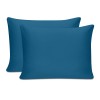 Μαξιλαροθήκες ύπνου Tonne Cotton Box Σετ 2 τμχ χρώμα πετρόλ 50x80εκ.