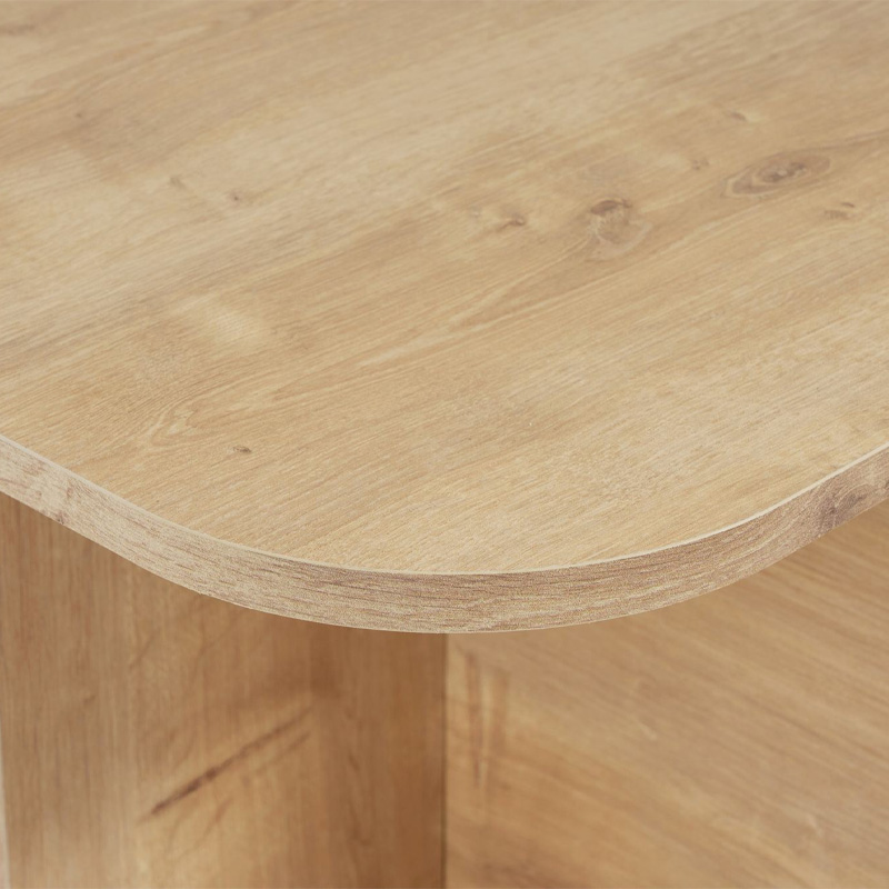 Τραπεζάκι σαλονιού Becaj Megapap χρώμα sapphire oak 120x60x41,4εκ.