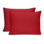 Μαξιλαροθήκες ύπνου Tonne Cotton Box Σετ 2 τμχ χρώμα κόκκινο 50x80εκ.