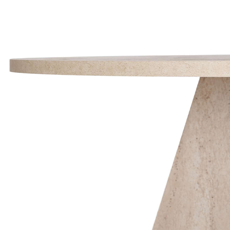 Τραπέζι Virela Megapap χρώμα travertine Ø120x75εκ.