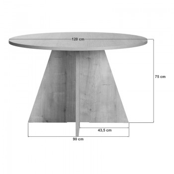 Τραπέζι Virela Megapap χρώμα atlantic pine Ø120x75εκ.