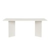 Τραπέζι Linza Megapap χρώμα λευκό 180x90x75εκ.