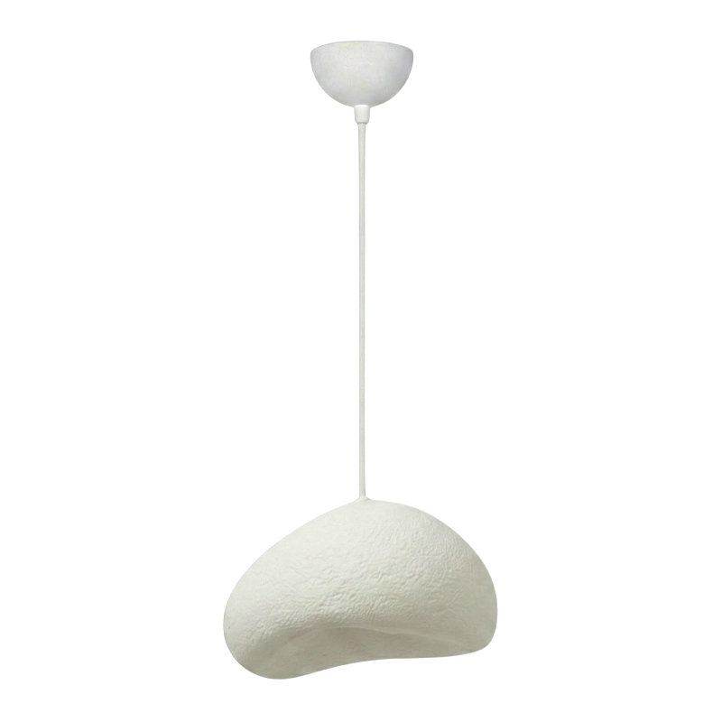 Φωτιστικό οροφής Loval Megapap E27 fiberglass μονόφωτο χρώμα λευκό 32x27x120εκ.