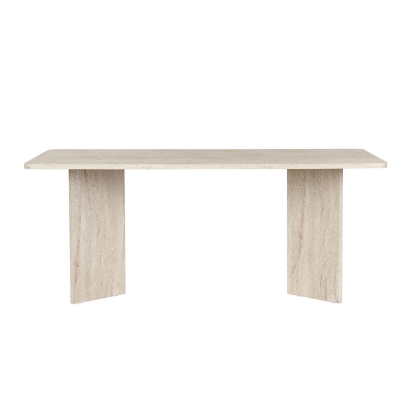 Τραπέζι Linza Megapap χρώμα travertine 180x90x75εκ.