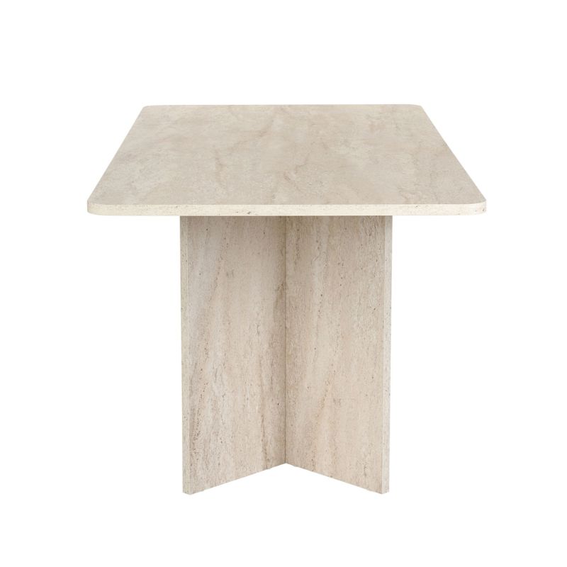 Τραπέζι Linza Megapap χρώμα travertine 180x90x75εκ.