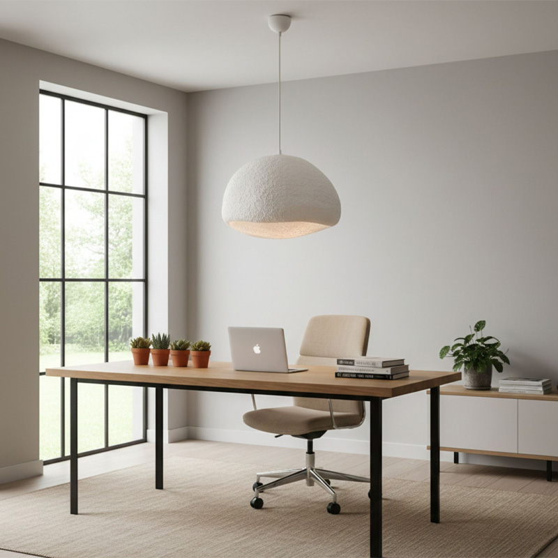 Φωτιστικό οροφής Loval Megapap E27 fiberglass μονόφωτο χρώμα λευκό 50x44x120εκ.