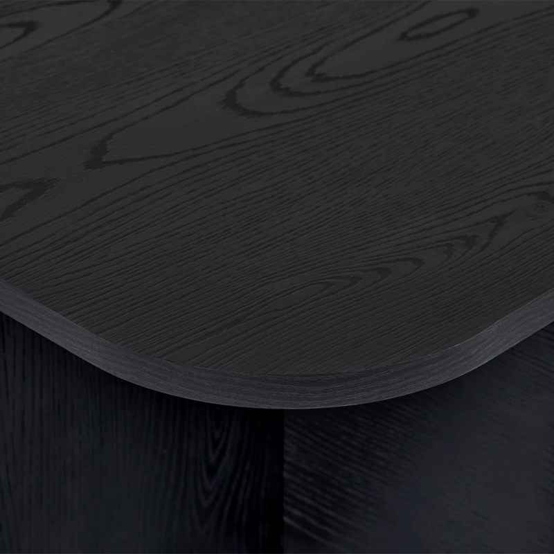 Τραπεζάκι σαλονιού Becaj Megapap χρώμα black wood 120x60x41,4εκ.