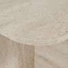 Τραπεζάκι σαλονιού Becaj Megapap χρώμα travertine 120x60x41,4εκ.