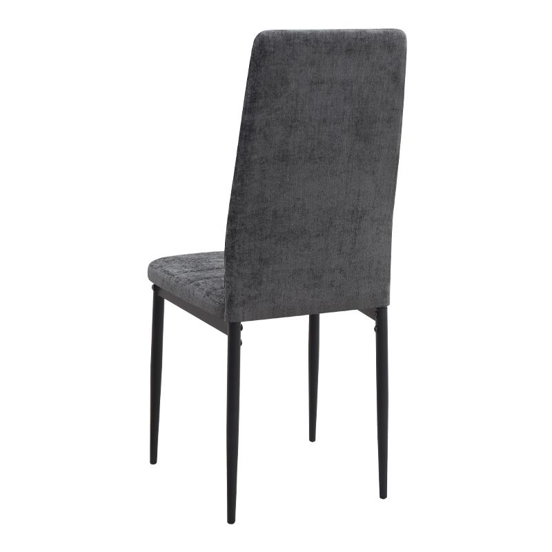 Σετ τραπεζαρία 5τμχ Xana - Rosa Megapap χρώμα sepet oak - γκρι Ø90x77,5εκ.