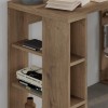 Γραφείο εργασίας Colmar Megapap χρώμα ανοιχτό καρυδί 106x50x75εκ.
