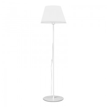 Φωτιστικό δαπέδου Vilo Megapap E27 μεταλλικό - ύφασμα Pvc χρώμα λευκό Ø35x152εκ.