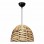 Φωτιστικό οροφής Kimi Megapap E27 wicker μονόφωτο χρώμα φυσικό Ø30x80εκ.