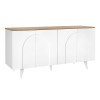 Μπουφές Bono Megapap χρώμα λευκό - sepet oak 150x45x74,6εκ.