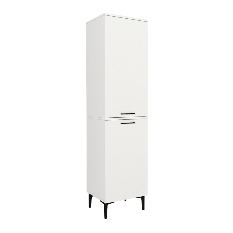 Ντουλάπι με καλάθι απλύτων Singa Megapap χρώμα λευκό 45x40x180εκ.