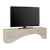 Έπιπλο τηλεόρασης Mara Megapap με LED χρώμα travertine 150x31,4x40εκ.