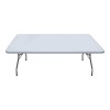 Τραπέζι catering - συνεδρίου Capri Megapap πτυσσόμενο - μονοκόμματη επιφάνεια χρώμα λευκό του πάγου 183x76x74εκ.