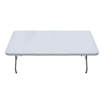 Τραπέζι catering - συνεδρίου Capri Megapap πτυσσόμενο - βαλίτσα χρώμα λευκό του πάγου 152x70x74εκ.