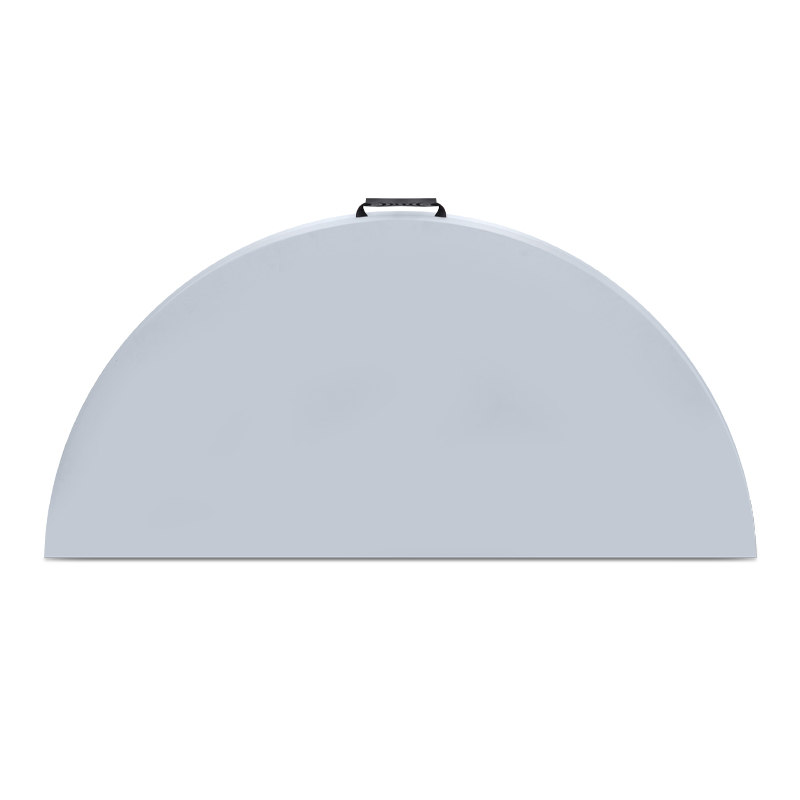 Τραπέζι catering - συνεδρίου Capri Megapap πτυσσόμενο – βαλίτσα στρογγυλό χρώμα λευκό του πάγου Ø152x74εκ.