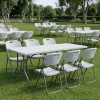 Καρέκλα catering - συνεδρίου Capri Megapap πτυσσόμενη χρώμα λευκό του πάγου 45x50x88εκ.