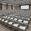 Καρέκλα catering - συνεδρίου Capri Megapap πτυσσόμενη χρώμα λευκό του πάγου 45x50x88εκ.