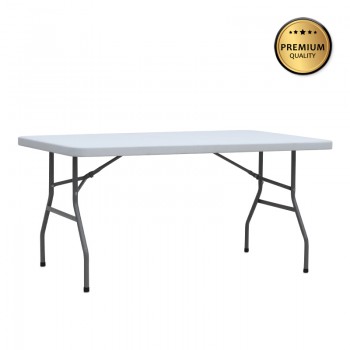 Τραπέζι catering - συνεδρίου Capri Megapap πτυσσόμενο - μονοκόμματη επιφάνεια χρώμα λευκό του πάγου 152x76x74εκ.
