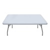 Τραπέζι catering - συνεδρίου Capri Megapap πτυσσόμενο - μονοκόμματη επιφάνεια χρώμα λευκό του πάγου 152x76x74εκ.