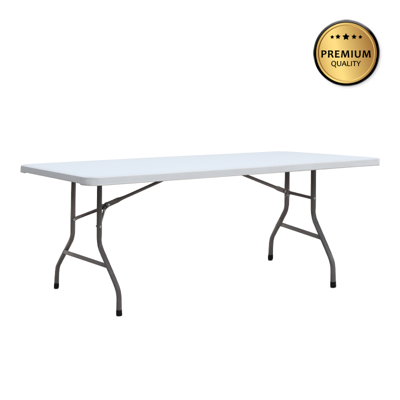 Τραπέζι catering - συνεδρίου Capri Megapap πτυσσόμενο - μονοκόμματη επιφάνεια χρώμα λευκό του πάγου 198x90x74εκ.