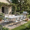Τραπέζι catering - συνεδρίου Capri Megapap πτυσσόμενο - βαλίτσα χρώμα λευκό του πάγου 240x76x74εκ.