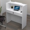 Γραφείο υποδοχής - reception Mezzo Megapap χρώμα λευκό 90x40x110εκ.
