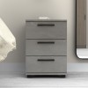 Κομοδίνο - Συρταριέρα γραφείου Roco Megapap χρώμα γκρι σκυροδέματος 40x39x57εκ.