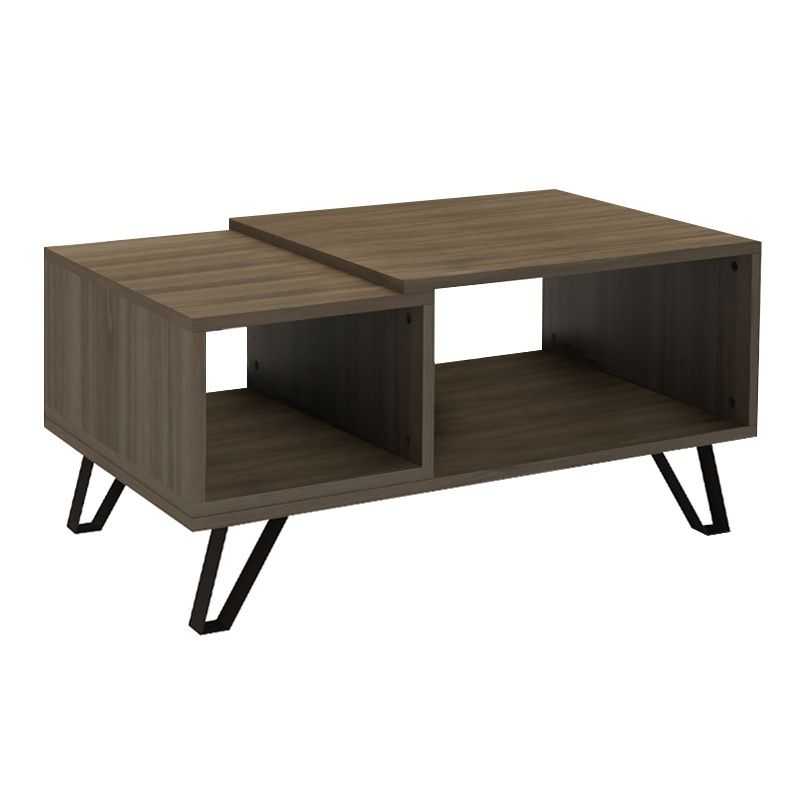 Τραπεζάκι σαλονιού Don Megapap χρώμα καρυδί 90x55x44εκ.