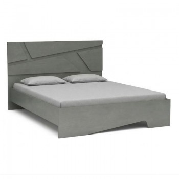 Κρεβάτι Efes Megapap χρώμα γκρι σκυροδέματος 160x200εκ.