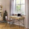 Γραφείο εργασίας Naive Megapap χρώμα sapphire oak 113,4x60x77,5εκ.