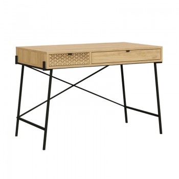 Γραφείο εργασίας Naive Megapap χρώμα sapphire oak 113,4x60x77,5εκ.