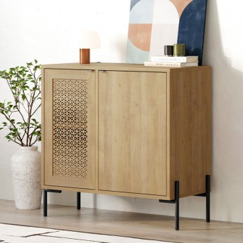 Μπουφές Naive Megapap χρώμα sapphire oak 80x40x80εκ.
