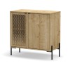 Μπουφές Naive Megapap χρώμα sapphire oak 80x40x80εκ.