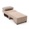 Πολυθρόνα - κρεβάτι Perenna Megapap υφασμάτινη χρώμα μπεζ 116x93x83εκ.