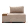 Πολυθρόνα - κρεβάτι Perenna Megapap υφασμάτινη χρώμα μπεζ 116x93x83εκ.