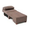 Πολυθρόνα - κρεβάτι Perenna Megapap υφασμάτινη χρώμα καφέ 116x93x83εκ.