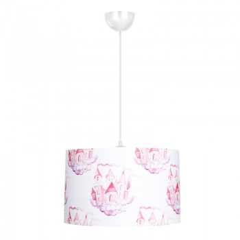 Φωτιστικό οροφής Tale Megapap E27 ύφασμα PVC μονόφωτο πολύχρωμο Ø33x70εκ.