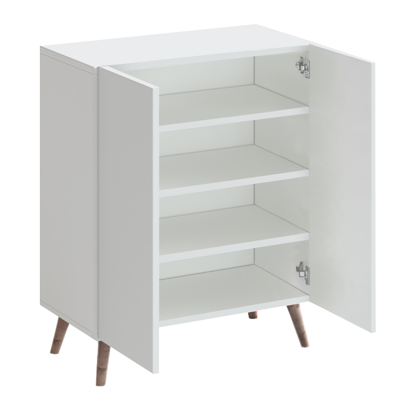 Παπουτσοθήκη Luce Megapap χρώμα λευκό 70x35x85εκ.