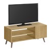 Έπιπλο τηλεόρασης Parma Megapap χρώμα sapphire oak 90x30x40εκ.