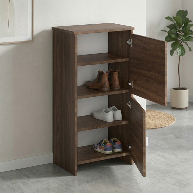 Παπουτσοθήκη Port Megapap χρώμα καρυδί 48x31x92εκ.