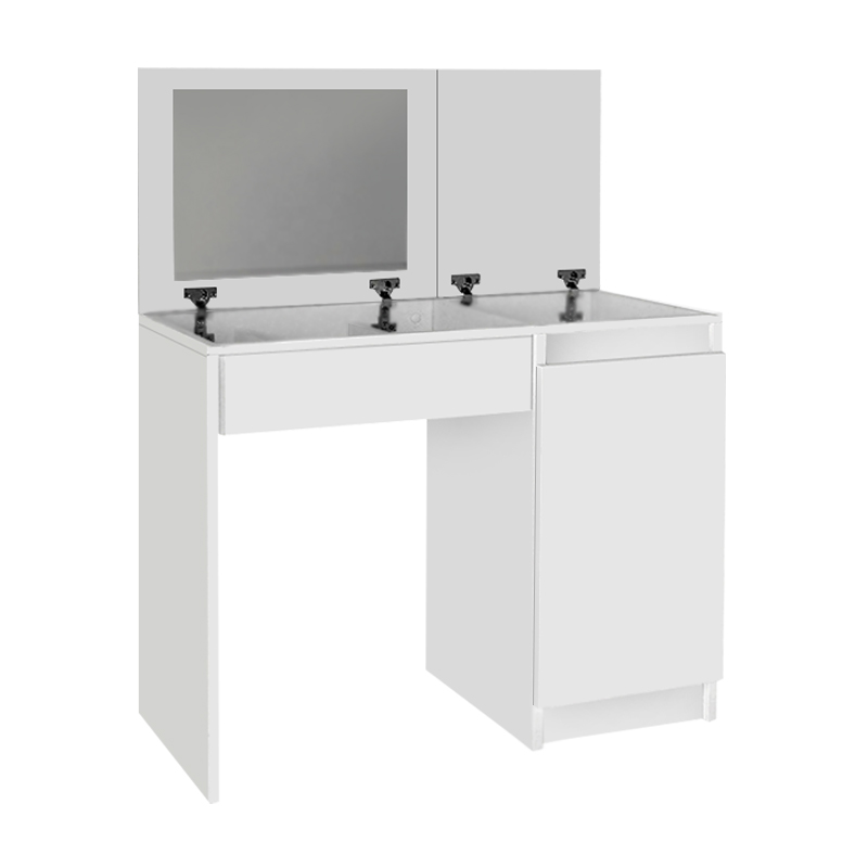 Τουαλέτα με καθρέπτη Huma Megapap χρώμα λευκό 90x45x118,2εκ.