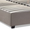 Κρεβάτι Verona Megapap υφασμάτινο με αποθηκευτικό χώρο χρώμα γκρι - μπεζ 160x200εκ.